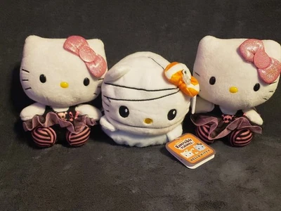 3 Hello Kitty Halloween Plush Ty & Reversible Plushies-AWESOME!!! - Image 1 of 3