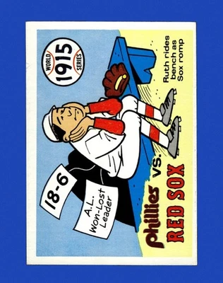 Fleer World Ser. 1970 Set-Break # 12 1915 Filis/Medias Rojas EX-COMO NUEVO *GMCARDS* Foto 1 de 2