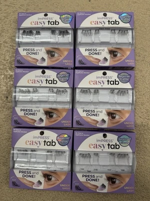 6 paquetes de KISS imPRESS Falsies Easy Tab Press On Autoadhesivo Foto 1 de 3