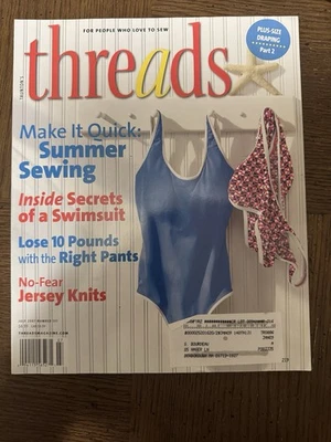 Threads Magazine July 2007 Make It Quick Summer Sewing No Fear Jersey Knits - Image 1 of 4