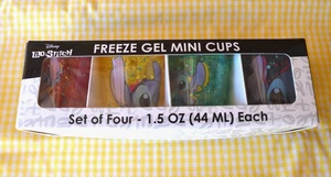 Sealed Box 4 Disney Lilo & Stitch Freeze Gel Mini 15oz Reusable Plastic Cups - Picture 1 of 13