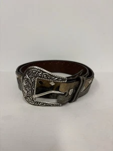 Stetson Western Belt Brown/Gray 1092S Size 38 Retail Value $70.00 - Picture 1 of 5