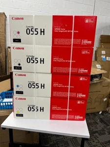 Canon 055H High Yield Toner Cartridge Set CYAN MAGENTA YELLOW BLACK - Picture 1 of 3