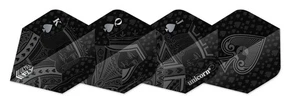 Unicorn Ultrafly .100 Black Royal Flush Dart Flights - Picture 1 of 2