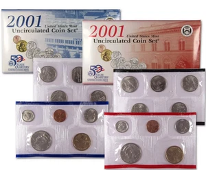 2001 United States Mint Uncirculated Coin P & D Set OGP Free Shipping! - Picture 1 of 1
