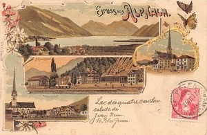 Schweiz - ALPNACH (OW) Litho - Verlag - Carl Künzli 698 - Picture 1 of 2