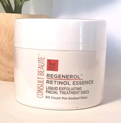 Discos faciales exfoliantes líquidos con esencia de retinol Consult Beaute Regenerol 60 nuevos Foto 1 de 4