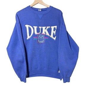 Vintage Russell Athletic Duke Blue Devils Crest Sweatshirt mit Rundhalsausschnitt blau USA XL - Bild 1 von 9