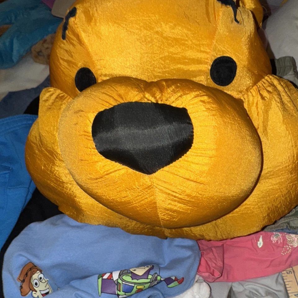 Disney Winnie Pooh Cabeza Cara Puffalump Almohada Colgante Peluche Juego por Juego Nylon Foto 1 de 4