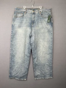 Wild Fable Women's High-Rise Baggy Blue Denim Medium Wash Jeans Size 16 - Picture 1 of 12