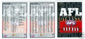 2005 Dynasty CHECK LISTS - Picture 1 of 1
