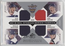 2018-19 SP Game Used Stadium Series Fabrics Quad Alex Ovechkin John Carlson