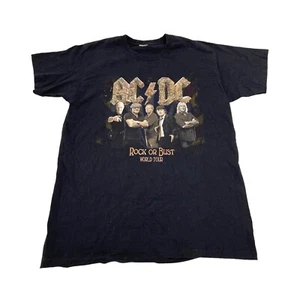 AC/DC Rock Or Bust World Tour Tshirt | Iconic Rock Band Tee Music Black - Picture 1 of 5
