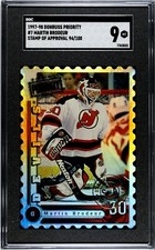 1997-98 Donruss Priority Stamp Of Approval #7 MARTIN BRODEUR	/100  SGC 9  POP 1 