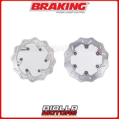 KIT DISCHI FRENO BRAKING HUSABERG FE 450 2009 - 2014 ANTERIORE + POSTERIORE [WAV Foto 1 de 4