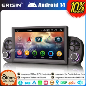 8-Kern DAB+ 64GB Android 14 Autoradio GPS Navi für Fiat Panda MK3 CarPlay DAB+BT - Bild 1 von 24