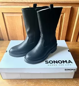 SONOMA Goods For Life Tall Boot Kohl's Women's 8.5 (Uptonn, Black, Memory Foam) - Picture 1 of 5