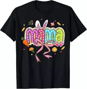 Coquette Bow Mama Bunny Easter Mom Boho Florals Family - Picture 1 of 4