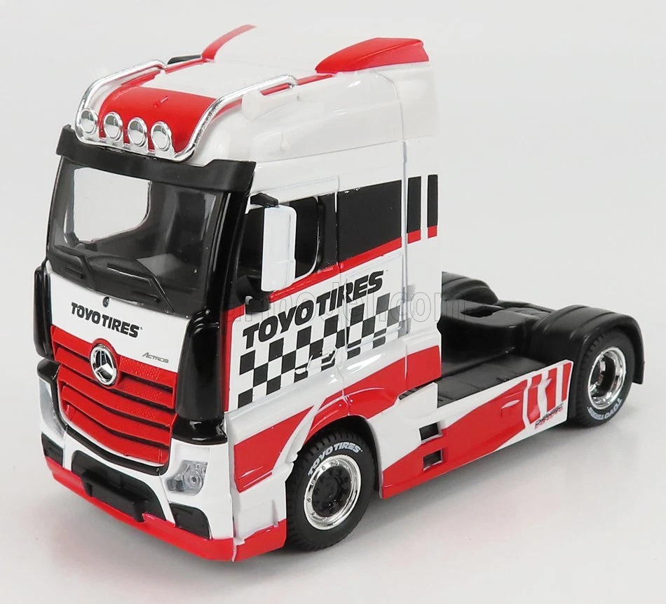 1/43 BURAGO - MERCEDES BENZ - ACTROS 2 GIGASPACE TRACTOR TRUCK 18-32200-32201 - Immagine 1 di 1