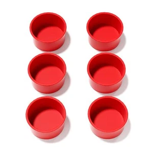 6 Pack 4 Inch Round Silicone Cake Pans Mini Smash Cake Pans for Baking Muffin - Picture 1 of 7