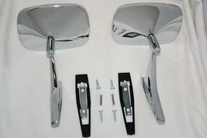Chrome 1969-72 Chevy Chevelle El Camino Monte Carlo Outside Door Mirrors RETURN - Picture 1 of 6