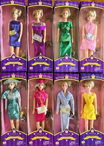 Royal Princess Wales Diana Dolls Way Out Toys Collectible Lot of 8 NIB - Picture 1 of 11