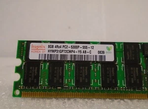 HYNIX HYMP31GP72CMP4-Y5 ,8GB SERVER DIMM DDR2 PC5300(667) REG EC Memory Module - Picture 1 of 2