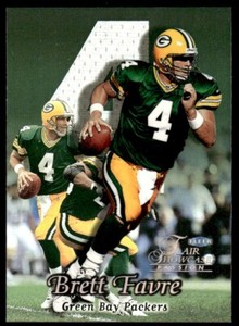 1999 FLAIR SHOWCASE PASSION ROW 2 Brett Favre Green Bay Packers #1