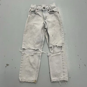 Vintage 90s Levis 550 Regular Slim Fit Tapered Leg Orange Tab Light Youth Size 8 - Picture 1 of 12