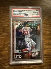 MOOKIE BETTS 2019 Panini Black Friday #38  3/10 Escher Squares PSA 10 Gem Mint