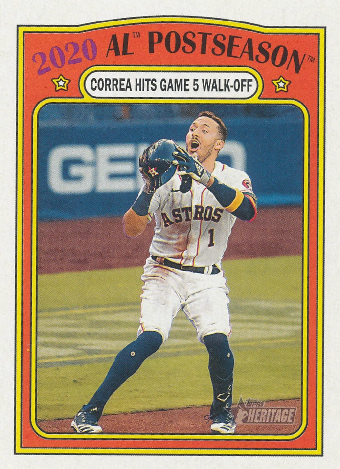 Carlos Correa 2021 Topps Heritage #23 Astros baseball Card - Image 1 of 1