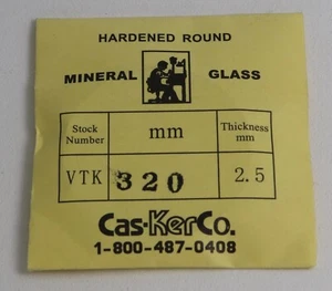 RELOJ CRISTAL MINERAL PLANO 32MM X 2.5MM LENTE REDONDO - Imagen 1 de 1