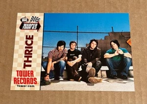 Thrice [Warped Tour '03] RARA postal promocional - Imagen 1 de 2