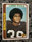 Larry Poole Signed CLEVELAND BROWNS Card   1978 Topps Only $5.95 on eBay
