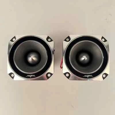 USED SKAR AUDIO VX35-ST 3.5-INCH 500 WATT TITANIUM BULLET SUPER TWEETERS - PAIR - Image 1 of 4