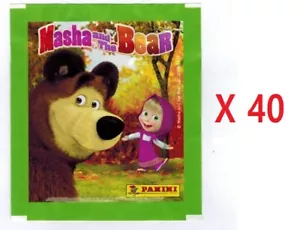 Masha e Orso Lotto 40 Bustine Figurine Panini - Foto 1 di 1