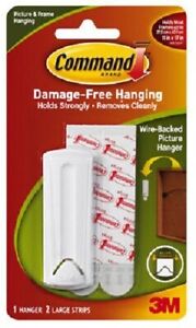 3M,  Wire Backed Picture Hanger With Command Adhesive