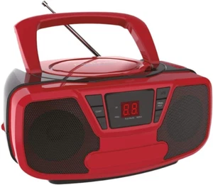CD Player Portable Boombox - AM/FM Radio, Bluetooth Boombox with Aux Line-In, Re - Picture 1 of 1