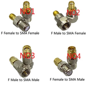 F TV to SMA Male Female Plug Jack Straight RF Coaxial Connector Terminals Wire - Picture 1 of 5