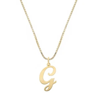 Necklace Yellow Gold 18 Carat with Letter G - Bild 1 von 2