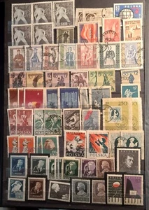 Polen 250 Briefmarken Lot sehr schön - Bild 1 von 5
