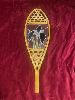 ZAPATO DE NIEVE SUNCATCHER. Soplado a mano. ORQUÍDEA PÚRPURA. ¡ENVÍO OBRERO MUY CALIDAD COMO NUEVO! Foto 1 de 4