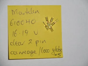 Marklin 610040 Clear Carriage/Loco Globes/bulbs x 5 items. 16-19V AC. New. HO - Picture 1 of 2
