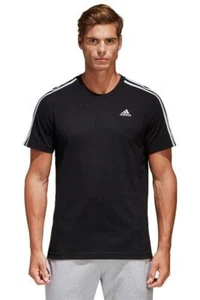 Adidas Classic 1970's Retro "3 Stripes" T-shirt - Black - Mens - Size M - Picture 1 of 3