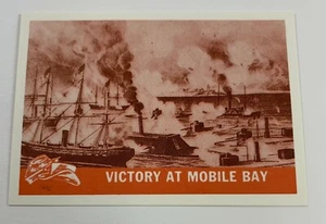 1965 Civil War Picture Card Reprint Single #43 Victory at Mobile Bay - Picture 1 of 2