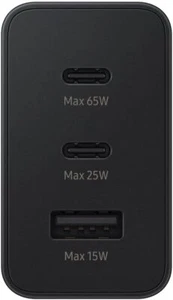 65W 3-Port Super Fast Charging Wall Charger for Samsung/iPhone QC3.0 GaN Charger - Picture 1 of 10