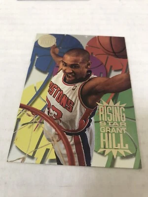 1995-96 Fleer Ultra GOLD MEDALLION Rising Star GRANT HILL #3 - Iconic Rare SSP - Image 1 of 3