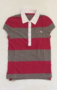 BNWT Nollie Junior Ladies Polo Shirt Sz Small Red Gray new - Picture 1 of 1