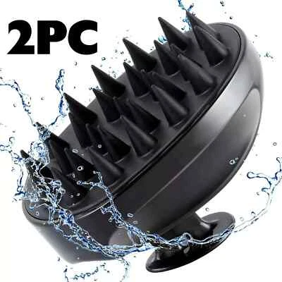 1/2 x Cepillo Peine Alisador y Masaje de Cabeza Masajeador de Cuero Cabelludo Foto 1 de 4