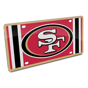 NFL San Francisco 49ers Jersey Style License Plate By Stockdale - Picture 1 of 2